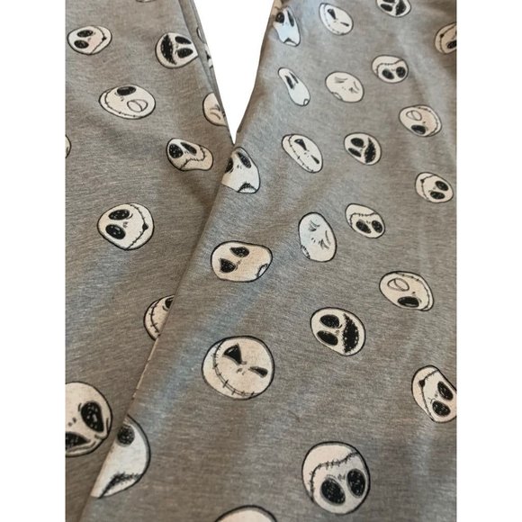 Small The Nightmare Before Christmas Junior Women's Jack Skellington Gray Leggin - Picture 3 of 6